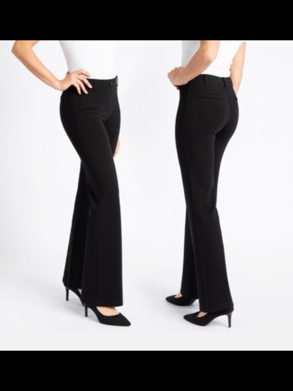 Betabrand Classic Dress Pants Yoga Pant-Bootcut- Size XL Petite- EUC